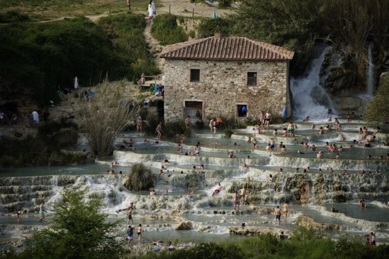 obermain therme - Explore the cascading natural hot springs of Cascate del Mulino in Tuscany, Italy,