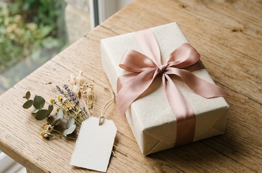 Geschenke für Frauen: liebevoll verpacktes Geschenk